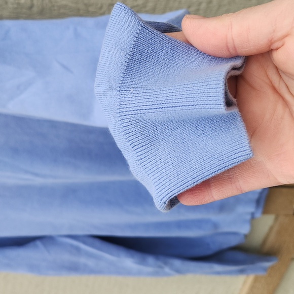 Polo Ralph Lauren V Neck Pima Cotton Pullover Sweater Powder Blue Classic Large - Picture 5 of 5